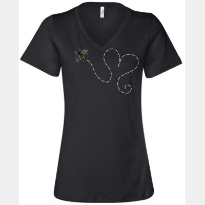 Bee Loved Ladies V-neck T-shirt Thumbnail